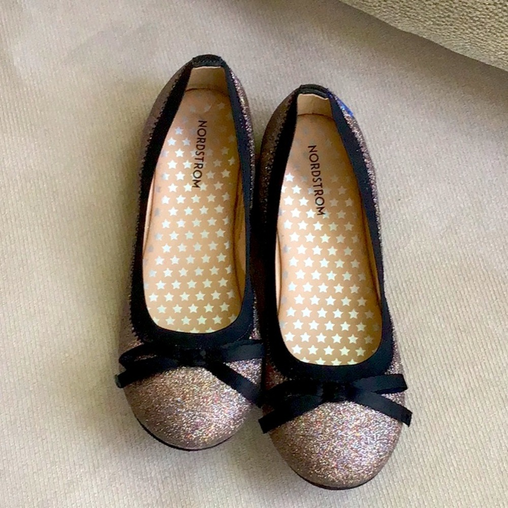Nordstrom Elise Girls Ballet Flat MultiGlitter sz 2M